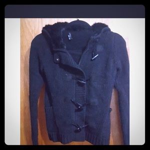 Theory Rabbit Fur Knit Sweater